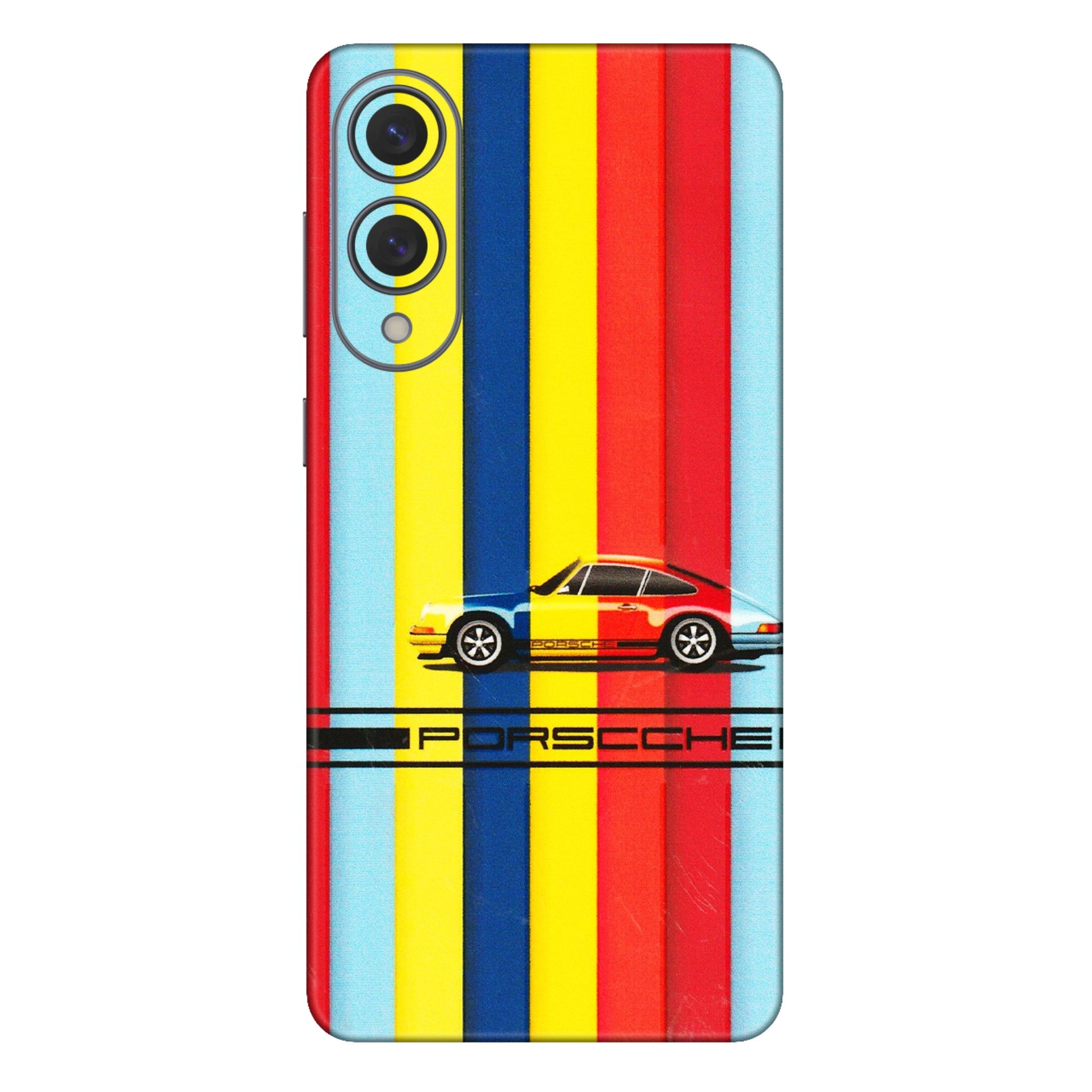 Samsung A/S Series Phone Skins (All Models) - Multicolour Porche - 3D Embossed Finish (L-39) Samsung Galaxy S25 Edge