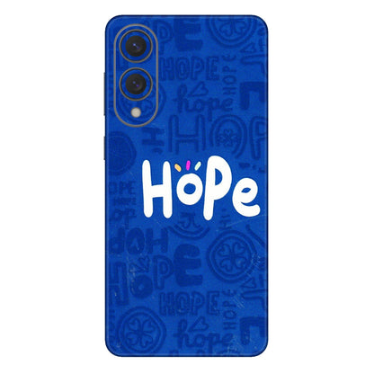 Samsung A/S Series Phone Skins (All Models) - Hope Doodles Blue - 3D Embossed Finish (L-43) Samsung Galaxy S25 Edge