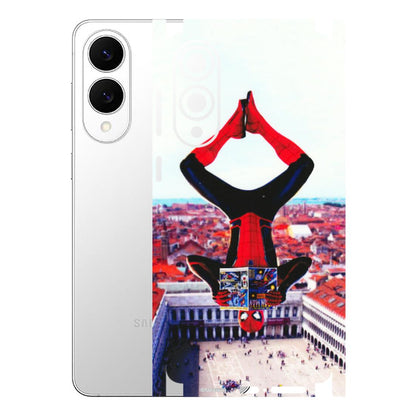 Samsung A/S Series Phone Skins (All Models) - Spiderman Hanging - 3D Embossed Finish (L-53) Samsung Galaxy S25 Edge