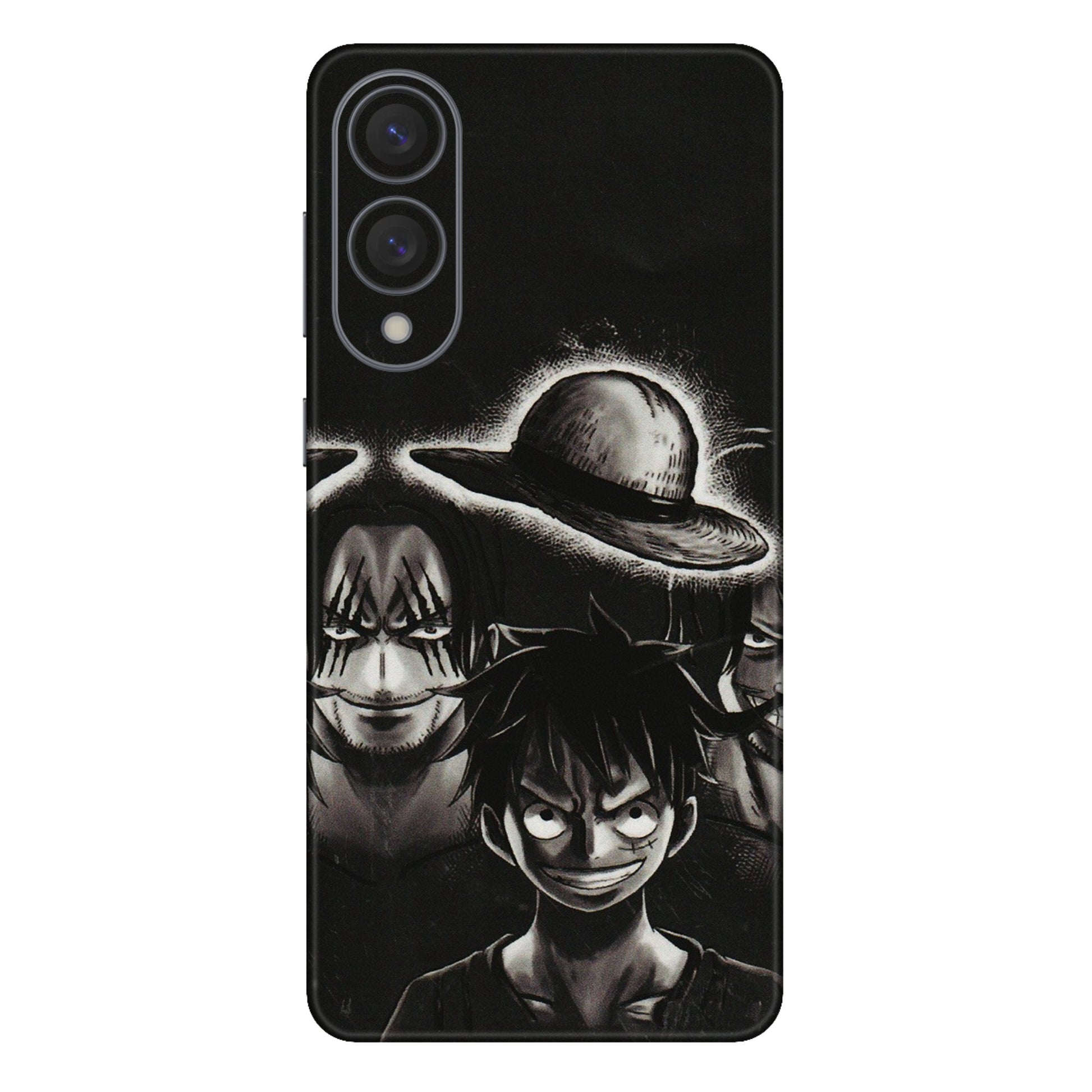 Samsung A/S Series Phone Skins (All Models) - Black Luffy Hat - 3D Embossed Finish (L-57) Samsung Galaxy S25 Edge