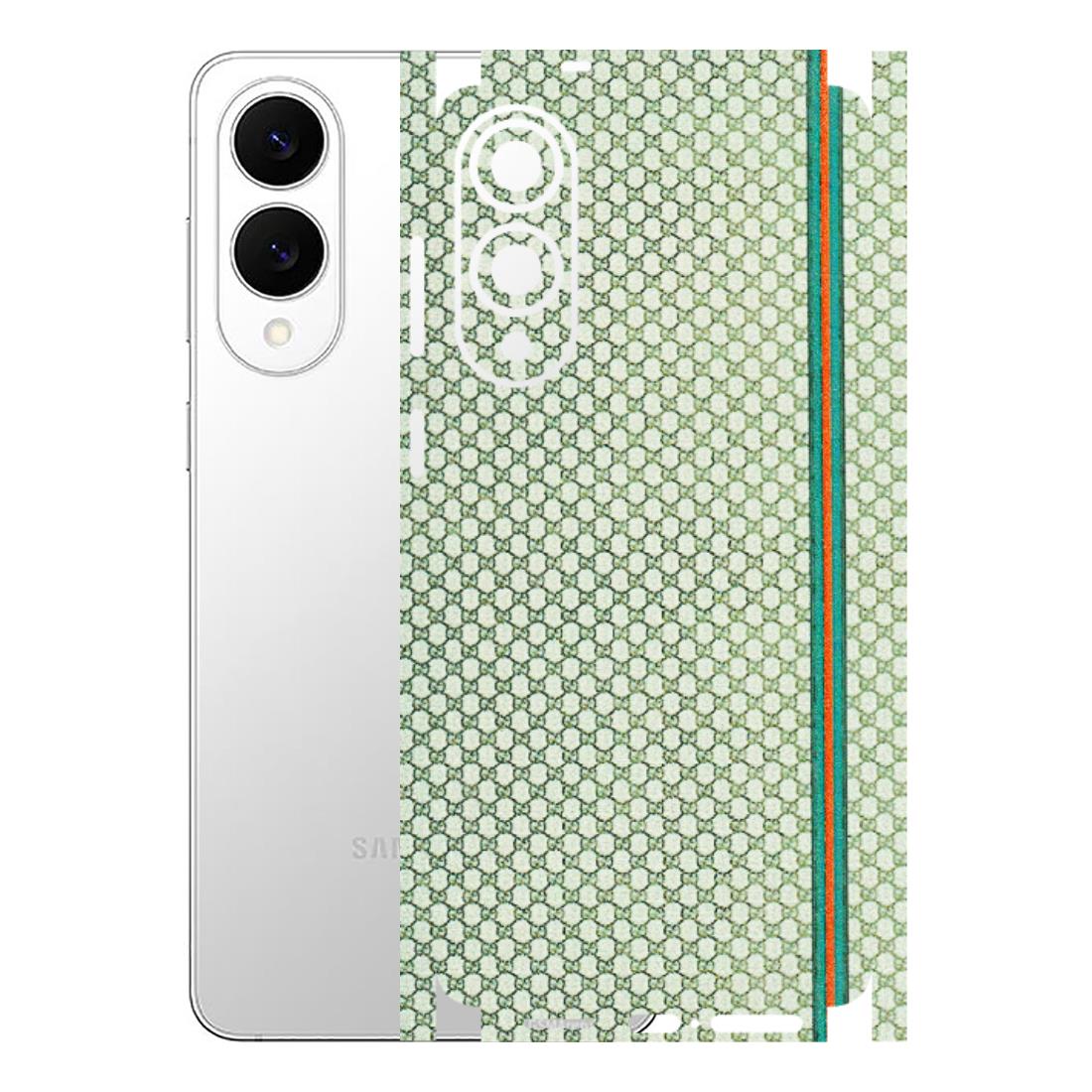 Samsung A/S Series Phone Skins (All Models) - Gucci Fabric Pattern - 3D Embossed Finish (L-73) Samsung Galaxy S25 Edge