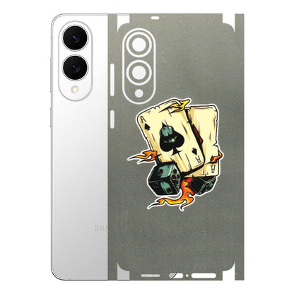 Samsung A/S Series Phone Skins (All Models) - Grey Cards Of Ace - 3D Embossed Finish (L-77) Samsung Galaxy S25 Edge