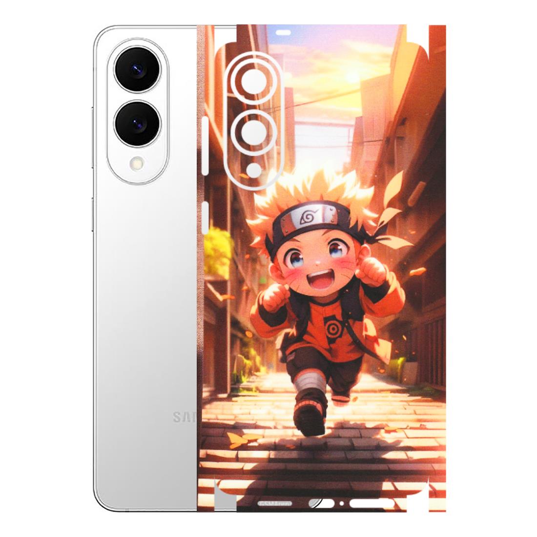 Samsung A/S Series Phone Skins (All Models) - Naruto Cute Toon Running - Matte Finish (M-04) Samsung Galaxy S25 Edge