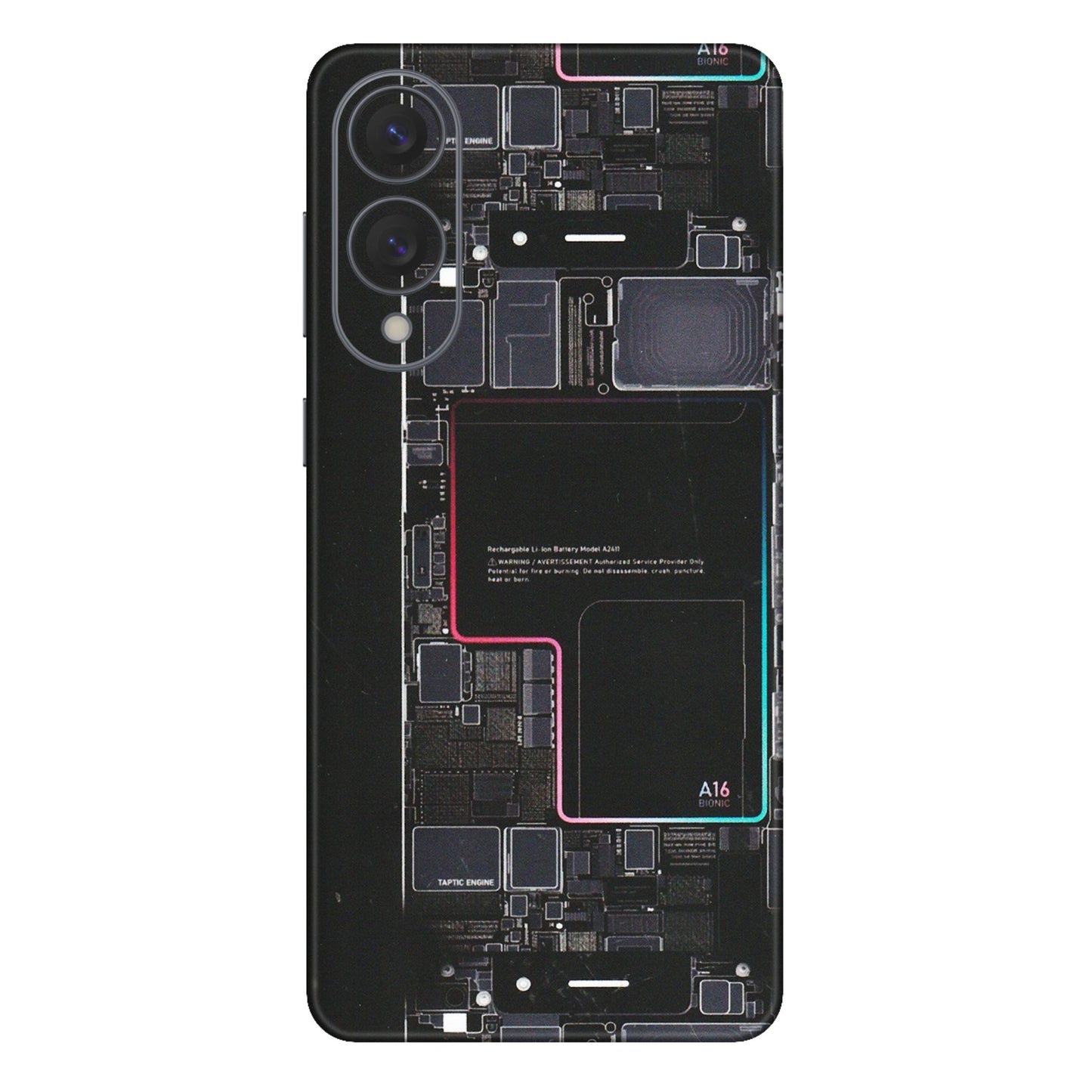 Samsung A/S Series Phone Skins (All Models) - Motherboard Circuit Layout - Matte Finish (M-117) Samsung Galaxy S25 Edge