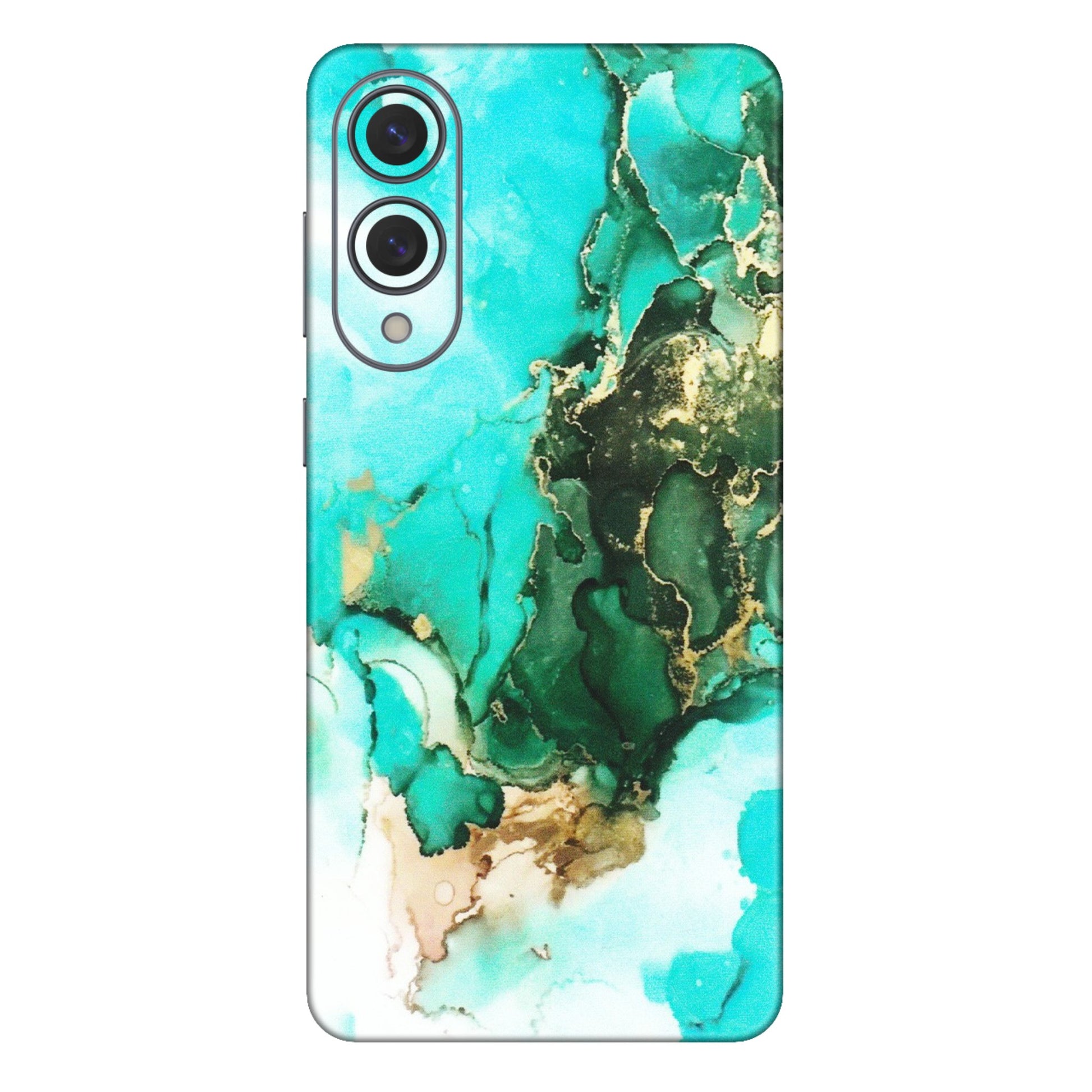 Samsung A/S Series Phone Skins (All Models) - The Blue Gold Marble - Matte Finish (M-124) Samsung Galaxy S25 Edge
