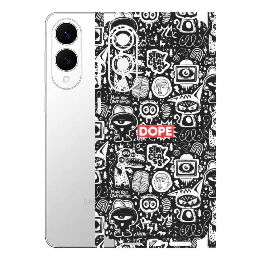 Samsung A/S Series Phone Skins (All Models) - Dope Stay Classy Black Doodles - Matte Finish (M-126) Samsung Galaxy S25 Edge