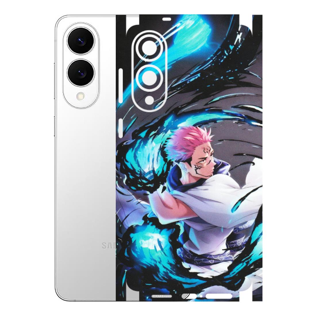 Samsung A/S Series Phone Skins (All Models) - New Jujutsu Kaisen Grey Blue Anime - Matte Finish (M-127) Samsung Galaxy S25 Edge