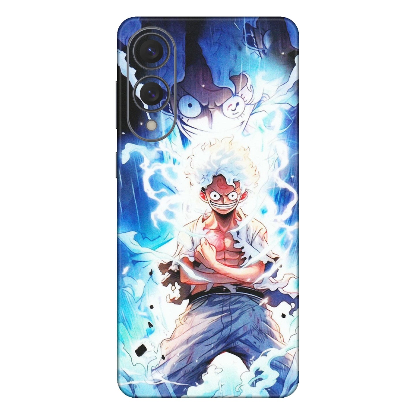 Samsung A/S Series Phone Skins (All Models) - Blue Thunder Luffy Anime - Matte Finish (M-132) Samsung Galaxy S25 Edge