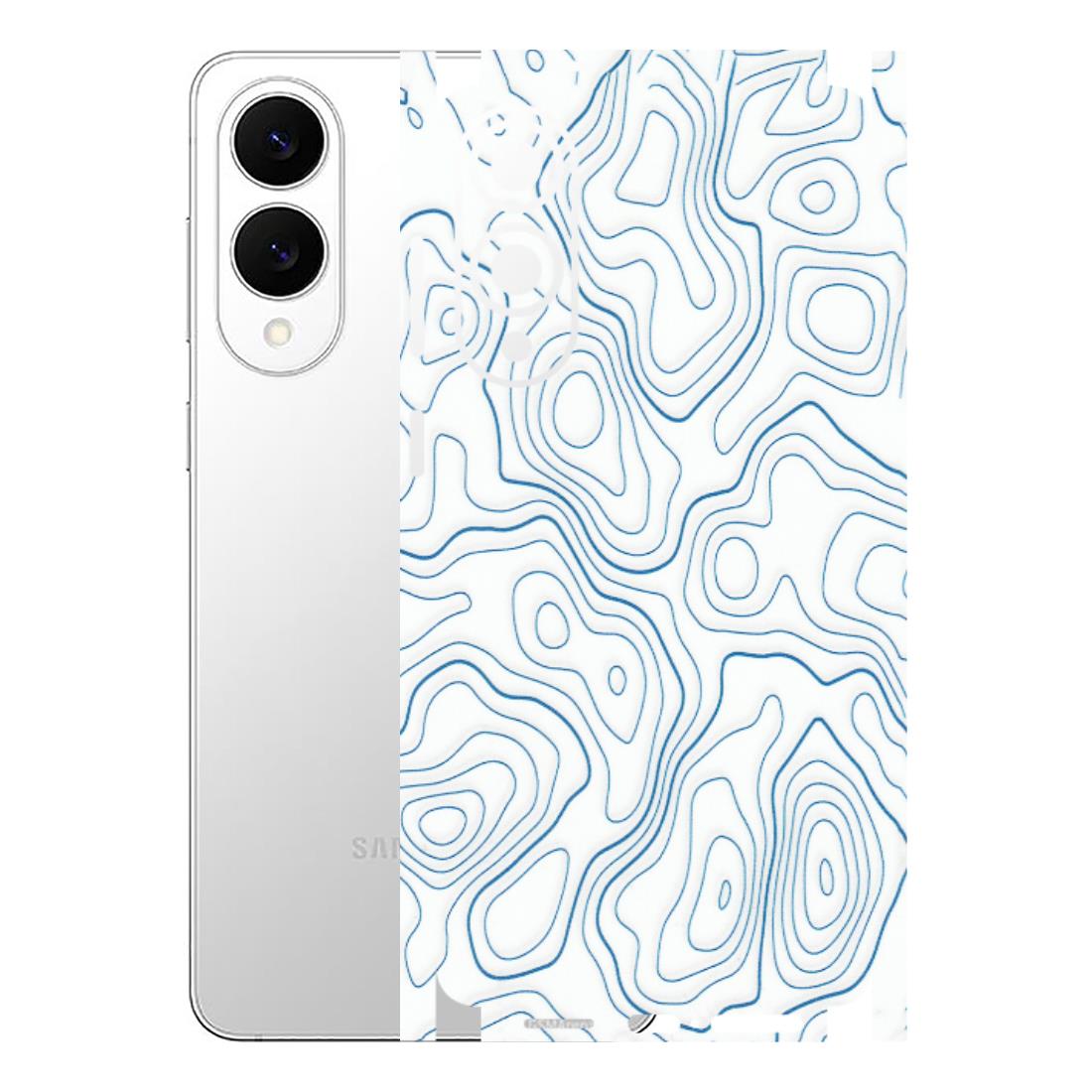 Samsung A/S Series Phone Skins (All Models) - Blue And White Swirls - Matte Finish (M-139) Samsung Galaxy S25 Edge