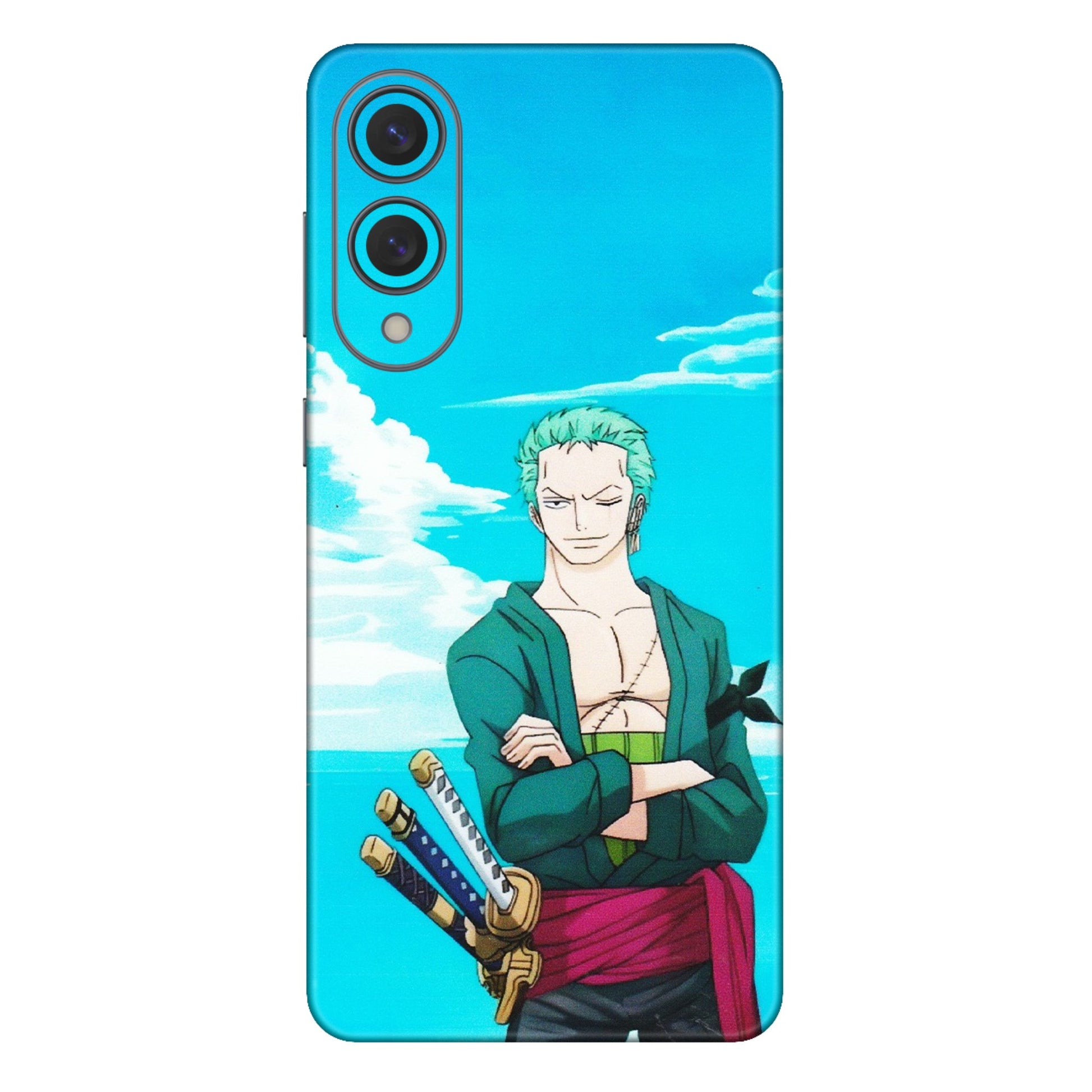 Samsung A/S Series Phone Skins (All Models) - Cool Swordman Zoro Anime - Matte Finish (M-143) Samsung Galaxy S25 Edge