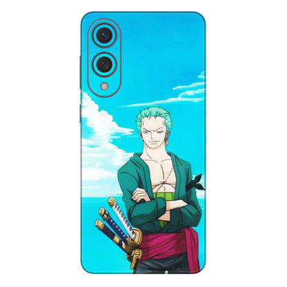 Samsung A/S Series Phone Skins (All Models) - Cool Swordman Zoro Anime - Matte Finish (M-143) Samsung Galaxy S25 Edge