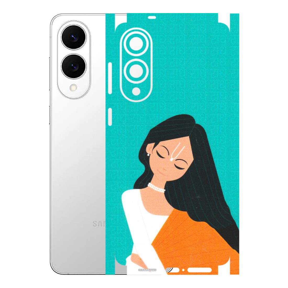 Samsung A/S Series Phone Skins (All Models) - Radhe Radhe With Hindu Symbol - Matte Finish (M-164) Samsung Galaxy S25 Edge