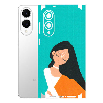 Samsung A/S Series Phone Skins (All Models) - Radhe Radhe With Hindu Symbol - Matte Finish (M-164) Samsung Galaxy S25 Edge