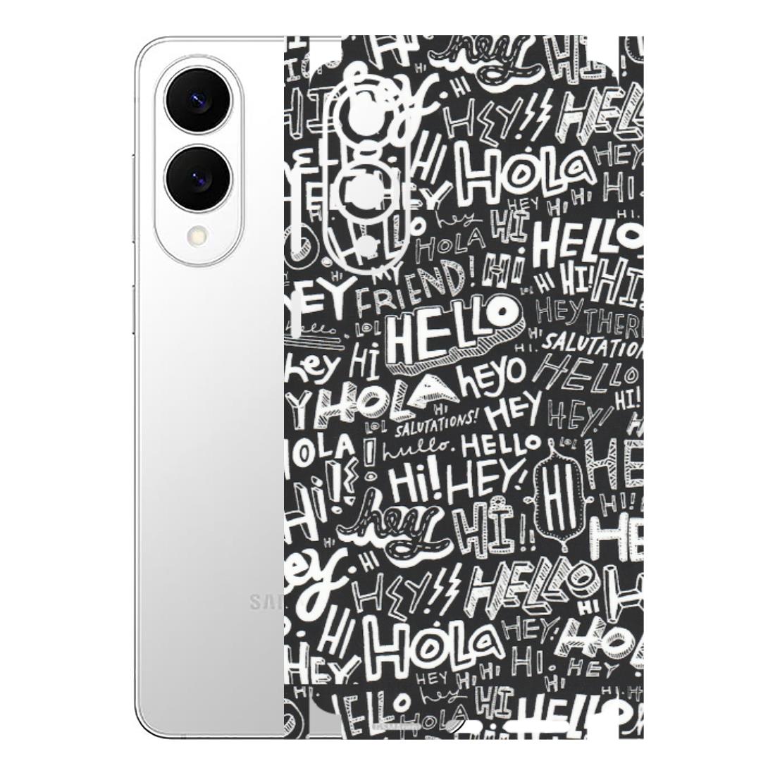 Samsung A/S Series Phone Skins (All Models) - Hi Hello Doodles - Matte Finish (M-25) Samsung Galaxy S25 Edge