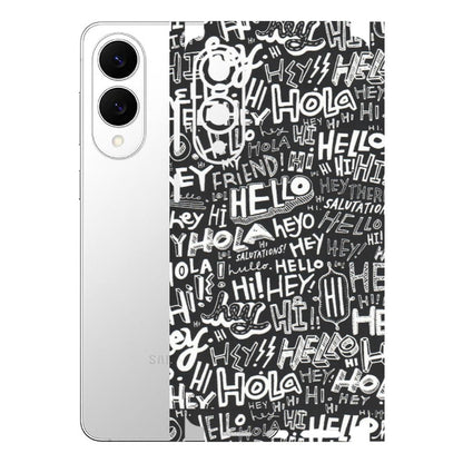 Samsung A/S Series Phone Skins (All Models) - Hi Hello Doodles - Matte Finish (M-25) Samsung Galaxy S25 Edge