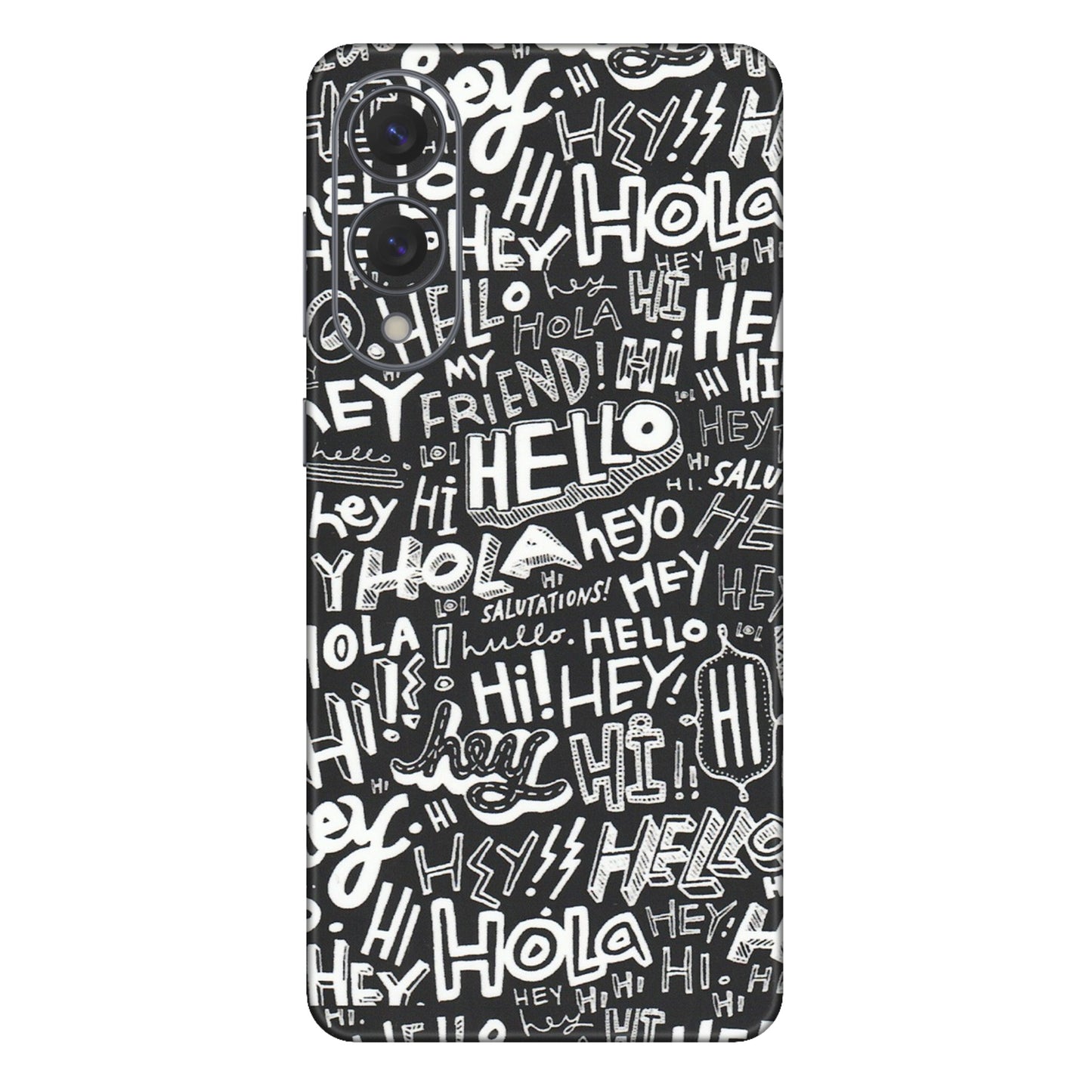 Samsung A/S Series Phone Skins (All Models) - Hi Hello Doodles - Matte Finish (M-25) Samsung Galaxy S25 Edge