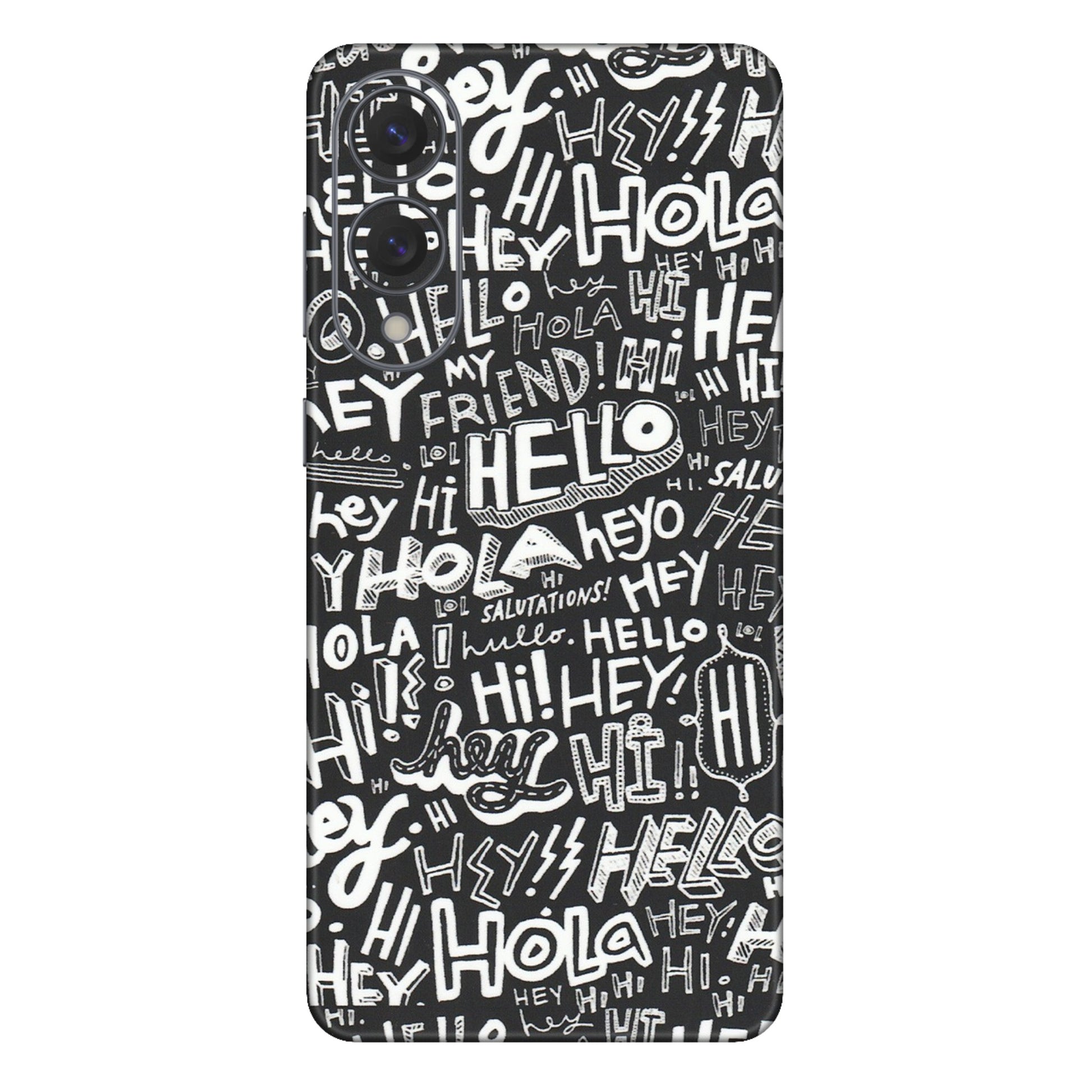 Samsung A/S Series Phone Skins (All Models) - Hi Hello Doodles - Matte Finish (M-25) Samsung Galaxy S25 Edge