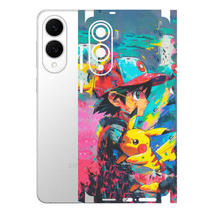 Samsung A/S Series Phone Skins (All Models) - Ash & Pikachu - Matte Finish (M-26) Samsung Galaxy S25 Edge