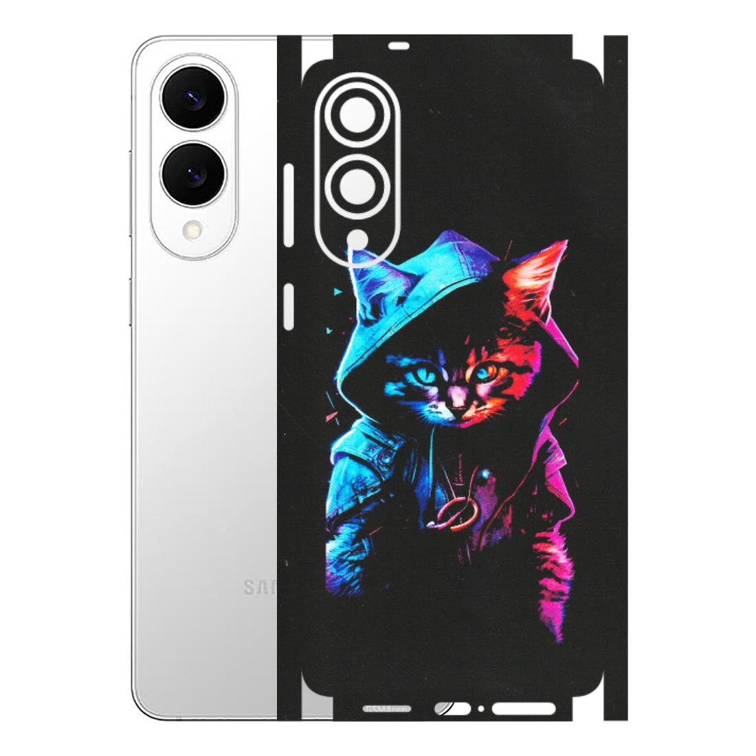 Samsung A/S Series Phone Skins (All Models) - Cyberpunk Cat - Matte Finish (M-45) Samsung Galaxy S25 Edge