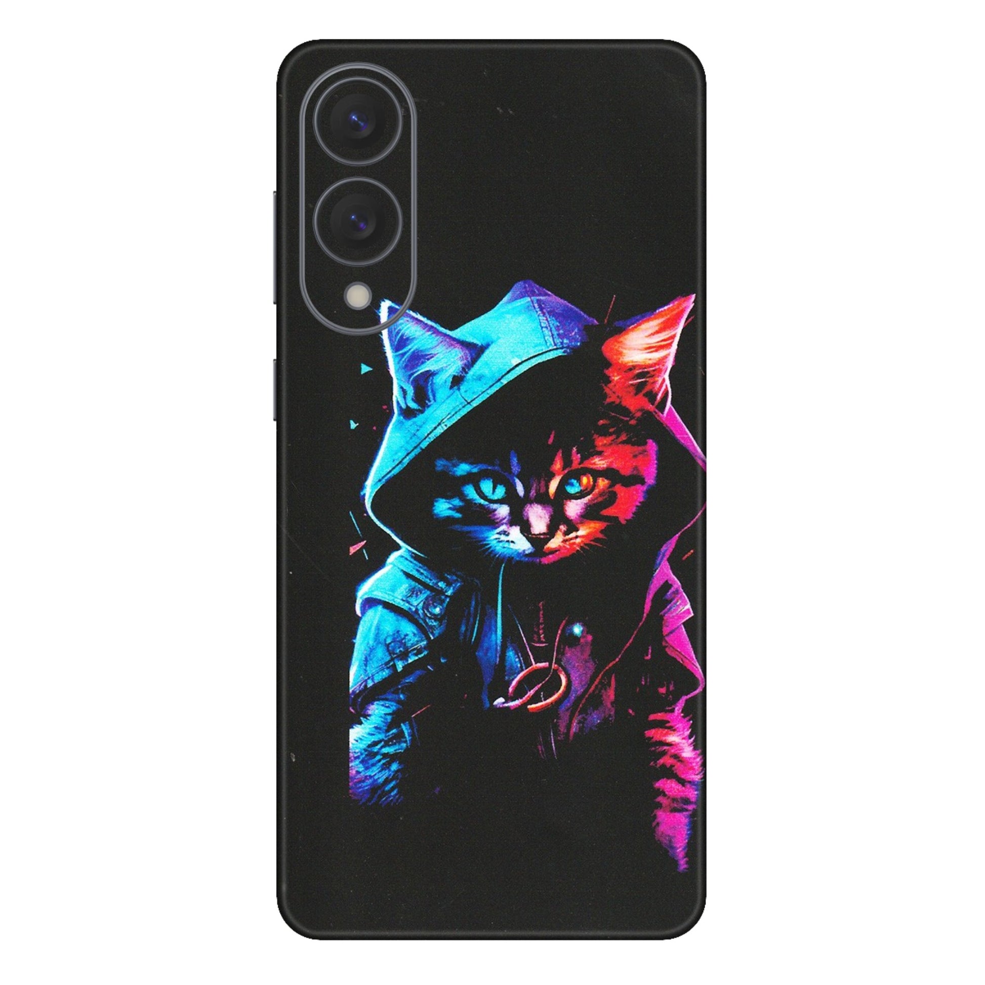 Samsung A/S Series Phone Skins (All Models) - Cyberpunk Cat - Matte Finish (M-45) Samsung Galaxy S25 Edge