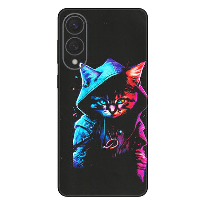 Samsung A/S Series Phone Skins (All Models) - Cyberpunk Cat - Matte Finish (M-45) Samsung Galaxy S25 Edge