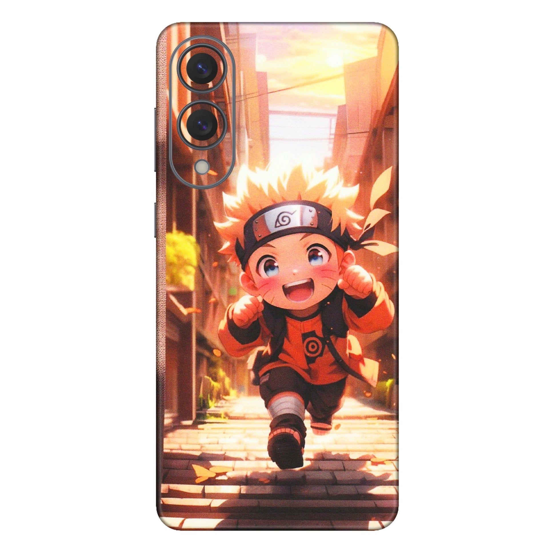 Samsung A/S Series Phone Skins (All Models) - Naruto Cute Toon Running - Matte Finish (M-04) Samsung Galaxy S25 Edge
