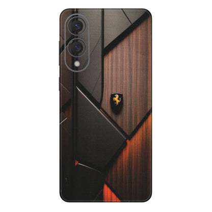 Samsung A/S Series Phone Skins (All Models) - Lambo Beauty Wood Pattern Sober - Matte Finish (M-51) Samsung Galaxy S25 Edge