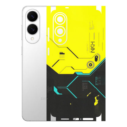 Samsung A/S Series Phone Skins (All Models) - Black Yellow Technica - Matte Finish (M-53) Samsung Galaxy S25 Edge