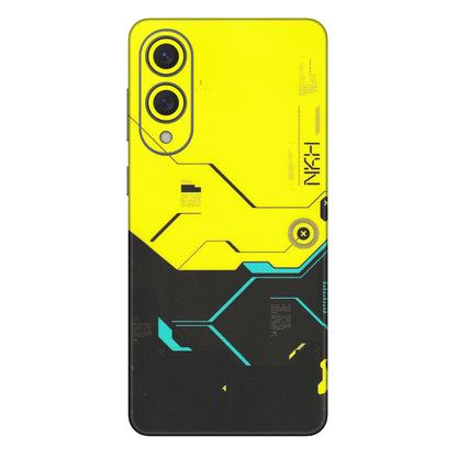 Samsung A/S Series Phone Skins (All Models) - Black Yellow Technica - Matte Finish (M-53) Samsung Galaxy S25 Edge