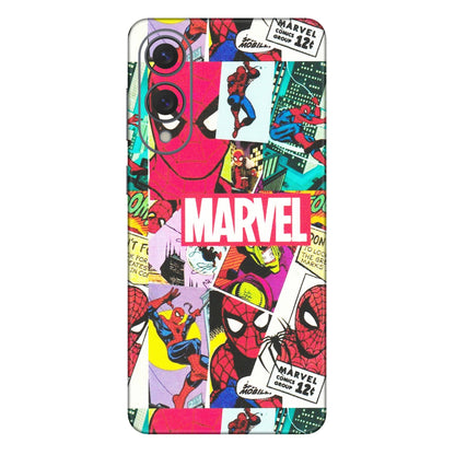 Samsung A/S Series Phone Skins (All Models) - Marvel Comic Spiderman Grafitti - Matte Finish (M-72) Samsung Galaxy S25 Edge
