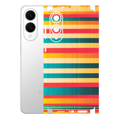 Samsung A/S Series Phone Skins (All Models) - Colourful Stripes Soothing Effect - Matte Finish (M-86) Samsung Galaxy S25 Edge