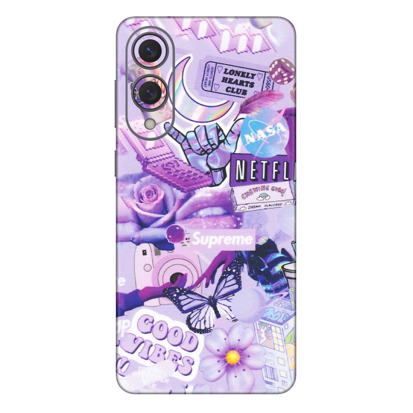 Samsung A/S Series Phone Skins (All Models) - Supreme Purple Magic - Matte Finish (M-88) Samsung Galaxy S25 Edge