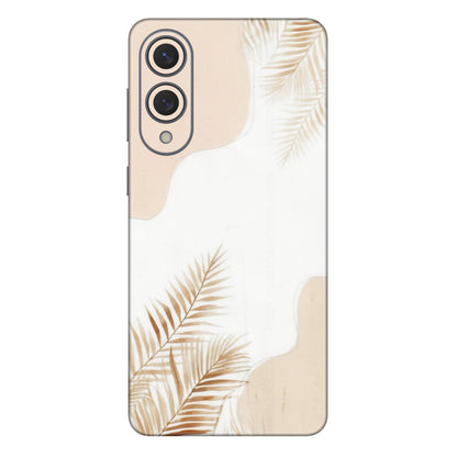 Samsung A/S Series Phone Skins (All Models) - Gold Petals Abstract - Transparent Finish (T-08) Samsung Galaxy S25 Edge