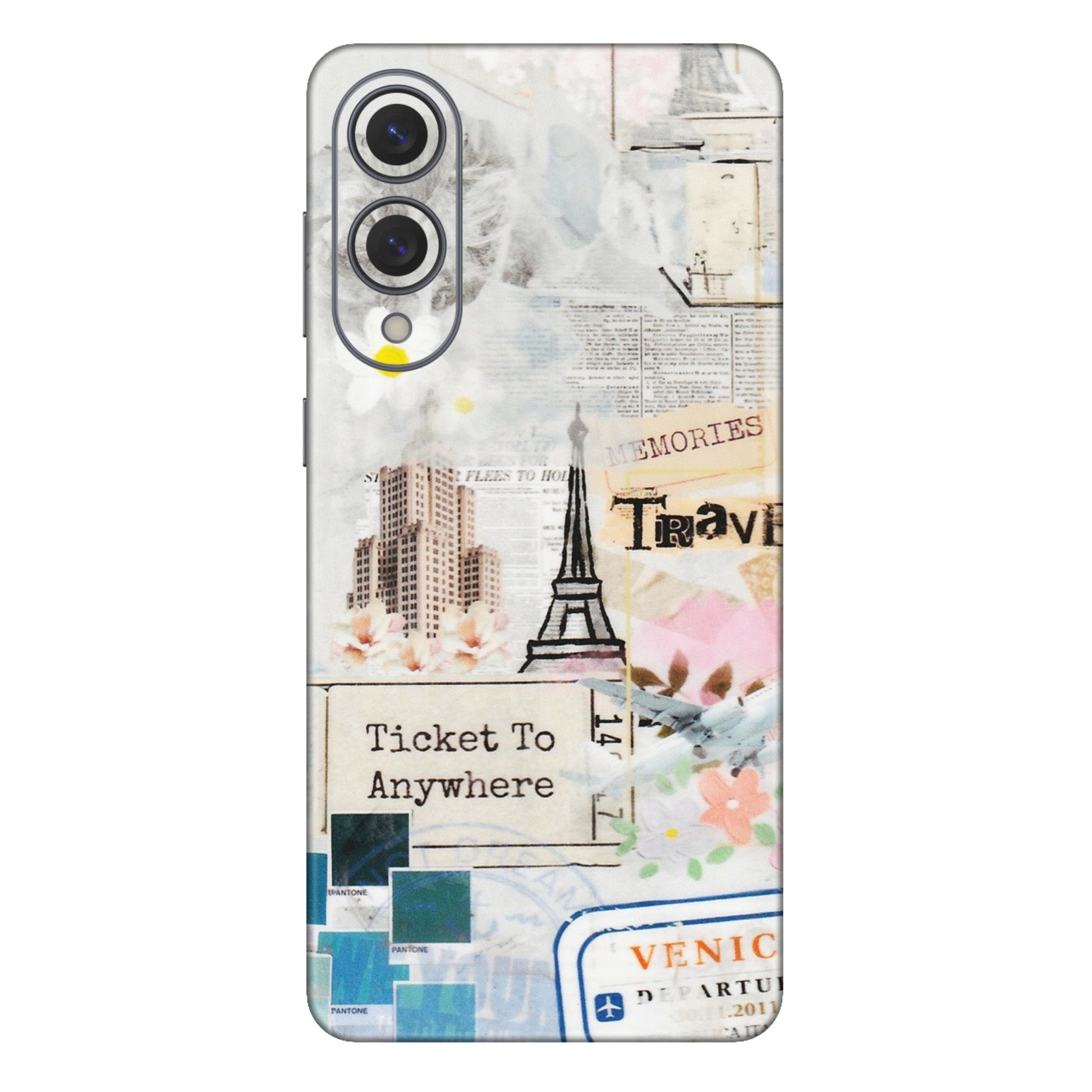 Samsung A/S Series Phone Skins (All Models) - Travel Memories - Transparent Finish (T-09) Samsung Galaxy S25 Edge
