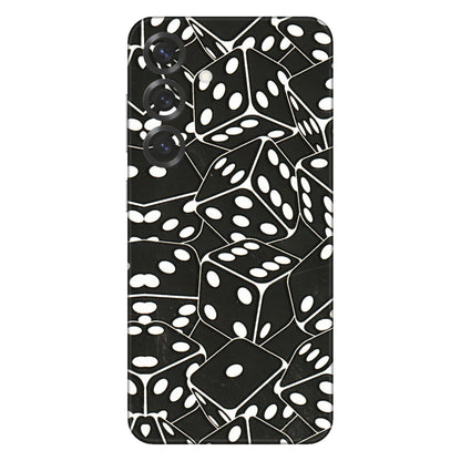 Samsung A/S Series Phone Skins (All Models) - Big Black Dices - 3D Embossed Finish (L-106) Samsung Galaxy S25 Plus