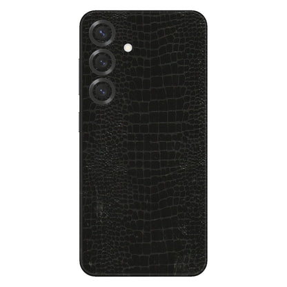 Samsung A/S Series Phone Skins (All Models) - Snake Leather Black - 3D Embossed Finish (L-107) Samsung Galaxy S25 Plus