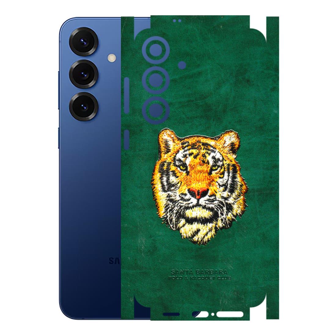 Samsung A/S Series Phone Skins (All Models) - Leather Feel Tiger - 3D Embossed Finish (L-111) Samsung Galaxy S25 Plus