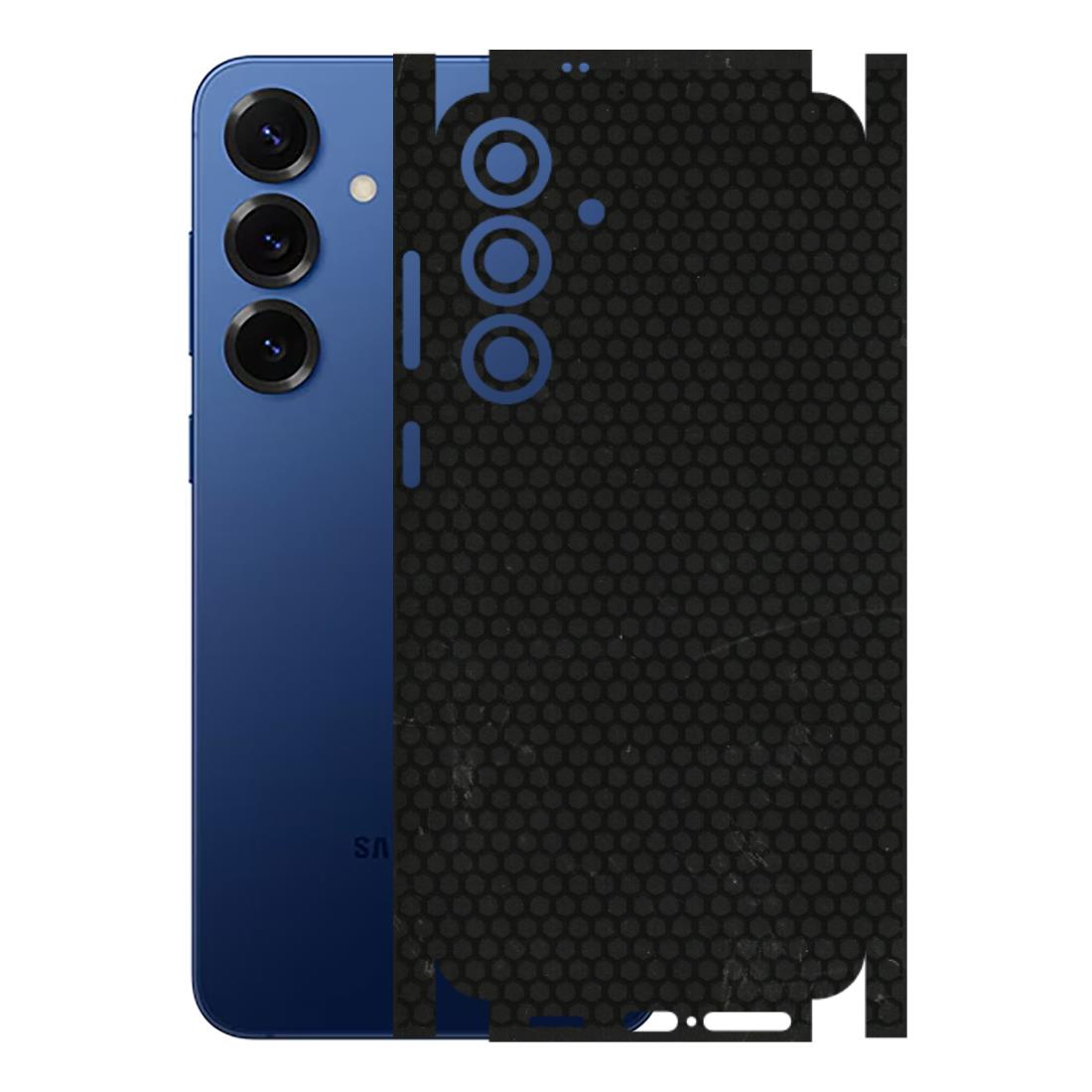 Samsung A/S Series Phone Skins (All Models) - Black honeycomb - 3D Embossed Finish (L-114) Samsung Galaxy S25 Plus