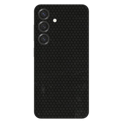 Samsung A/S Series Phone Skins (All Models) - Black honeycomb - 3D Embossed Finish (L-114) Samsung Galaxy S25 Plus