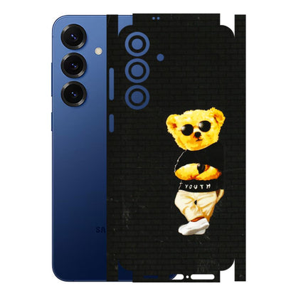 Samsung A/S Series Phone Skins (All Models) - Classy Teddy Bear - 3D Embossed Finish (L-116) Samsung Galaxy S25 Plus
