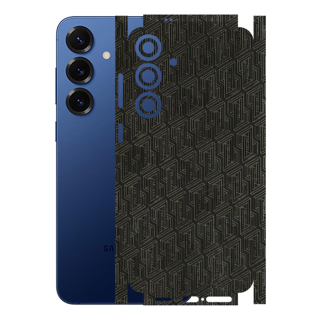 Samsung A/S Series Phone Skins (All Models) - Black Abstract Pattern - 3D Embossed Finish (L-117) Samsung Galaxy S25 Plus