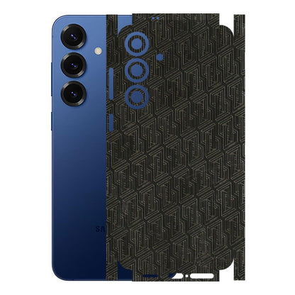 Samsung A/S Series Phone Skins (All Models) - Black Abstract Pattern - 3D Embossed Finish (L-117) Samsung Galaxy S25 Plus