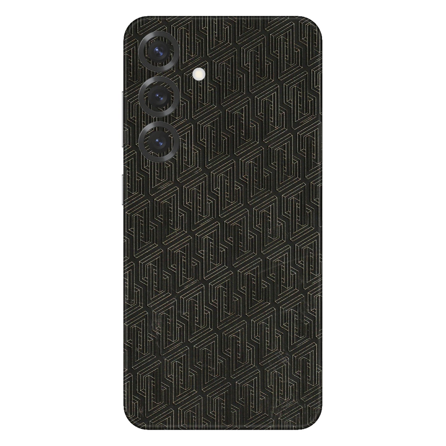 Samsung A/S Series Phone Skins (All Models) - Black Abstract Pattern - 3D Embossed Finish (L-117) Samsung Galaxy S25 Plus