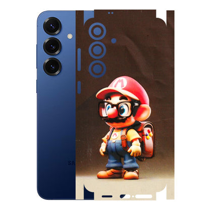 Samsung A/S Series Phone Skins (All Models) - Little Mario - 3D Embossed Finish (L-119) Samsung Galaxy S25 Plus