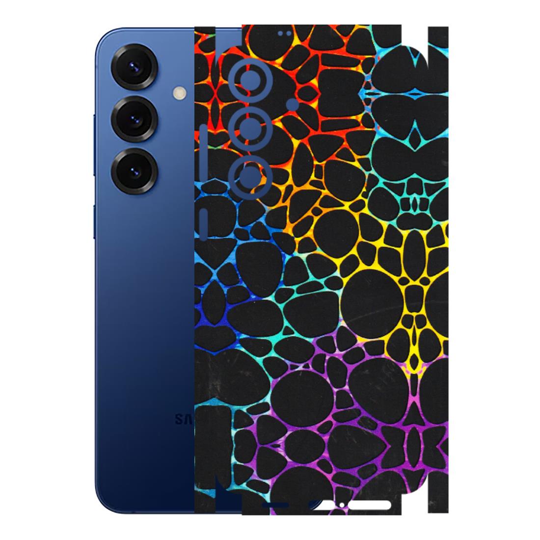 Samsung A/S Series Phone Skins (All Models) - Abstract Art MultiColour - 3D Embossed Finish (L-133) Samsung Galaxy S25 Plus