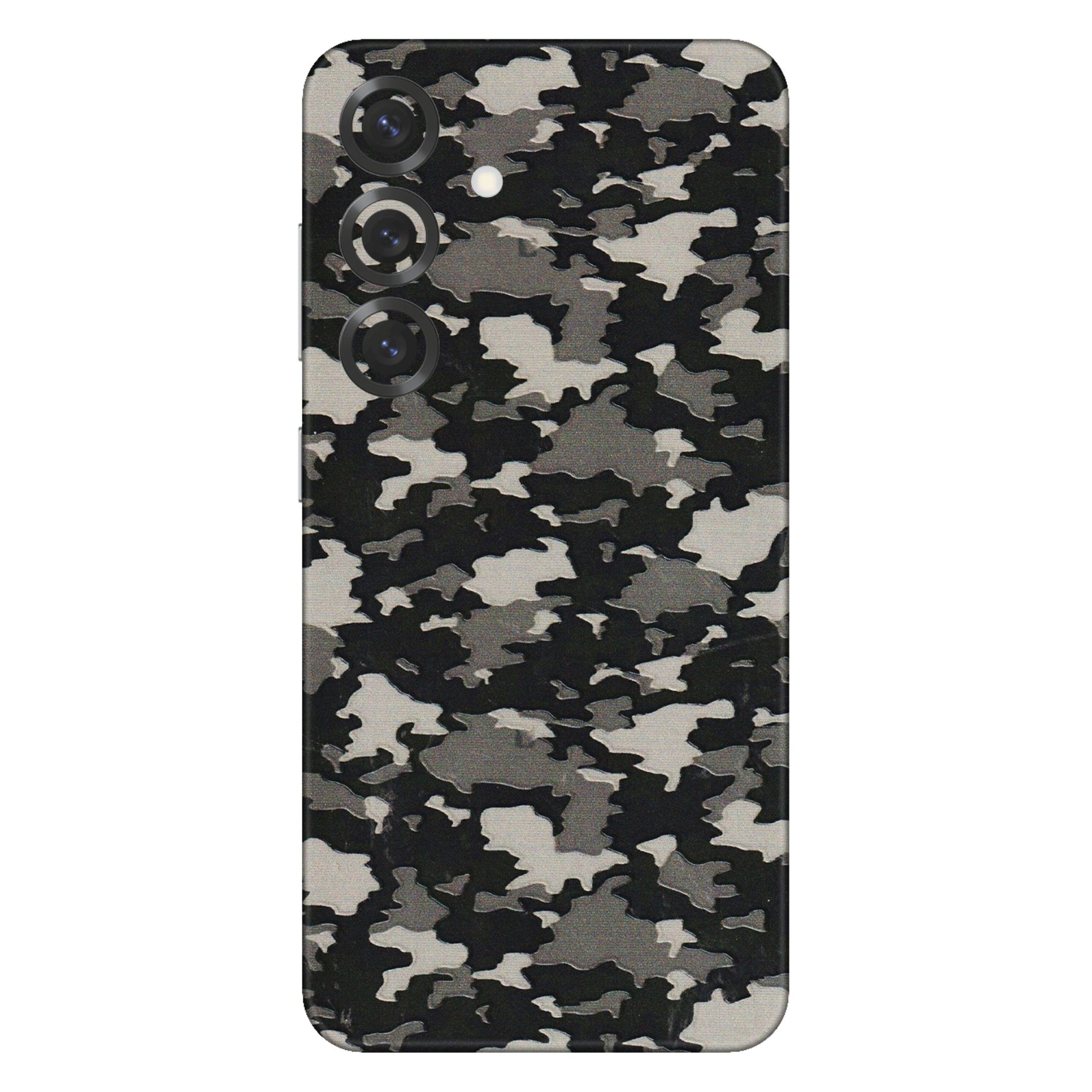 Samsung A/S Series Phone Skins (All Models) - Black/Grey Camoflaunge - 3D Embossed Finish (L-142) Samsung Galaxy S25 Plus