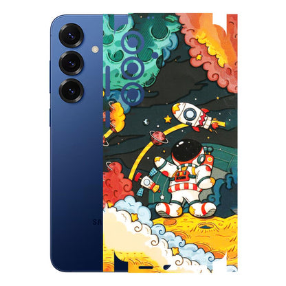 Samsung A/S Series Phone Skins (All Models) - Astronauts & Spaceship - 3D Embossed Finish (L-145) Samsung Galaxy S25 Plus