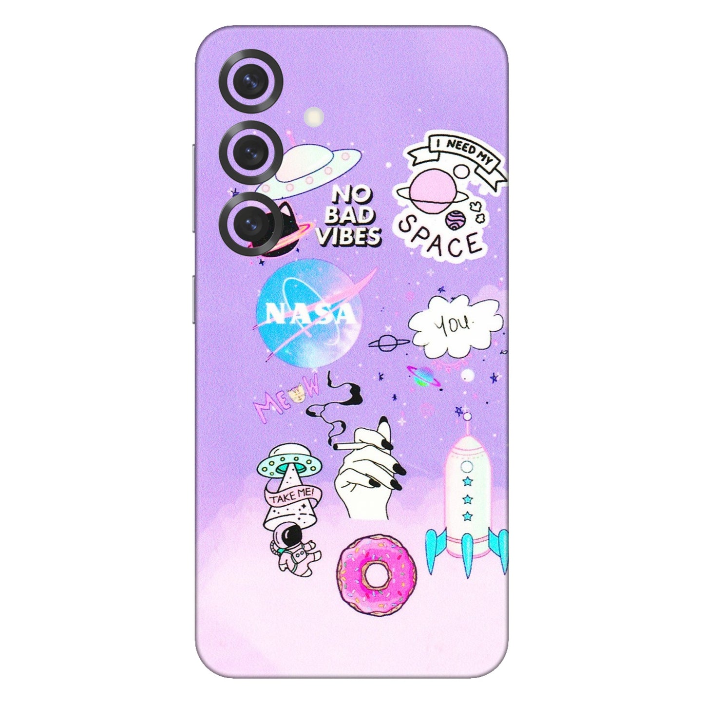 Samsung A/S Series Phone Skins (All Models) - I Need My Nasa Skin - 3D Embossed Finish (L-149) Samsung Galaxy S25 Plus
