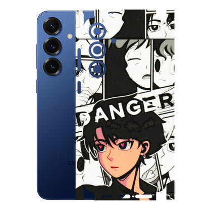 Samsung A/S Series Phone Skins (All Models) - Danger Anime - 3D Embossed Finish (L-155) Samsung Galaxy S25 Plus