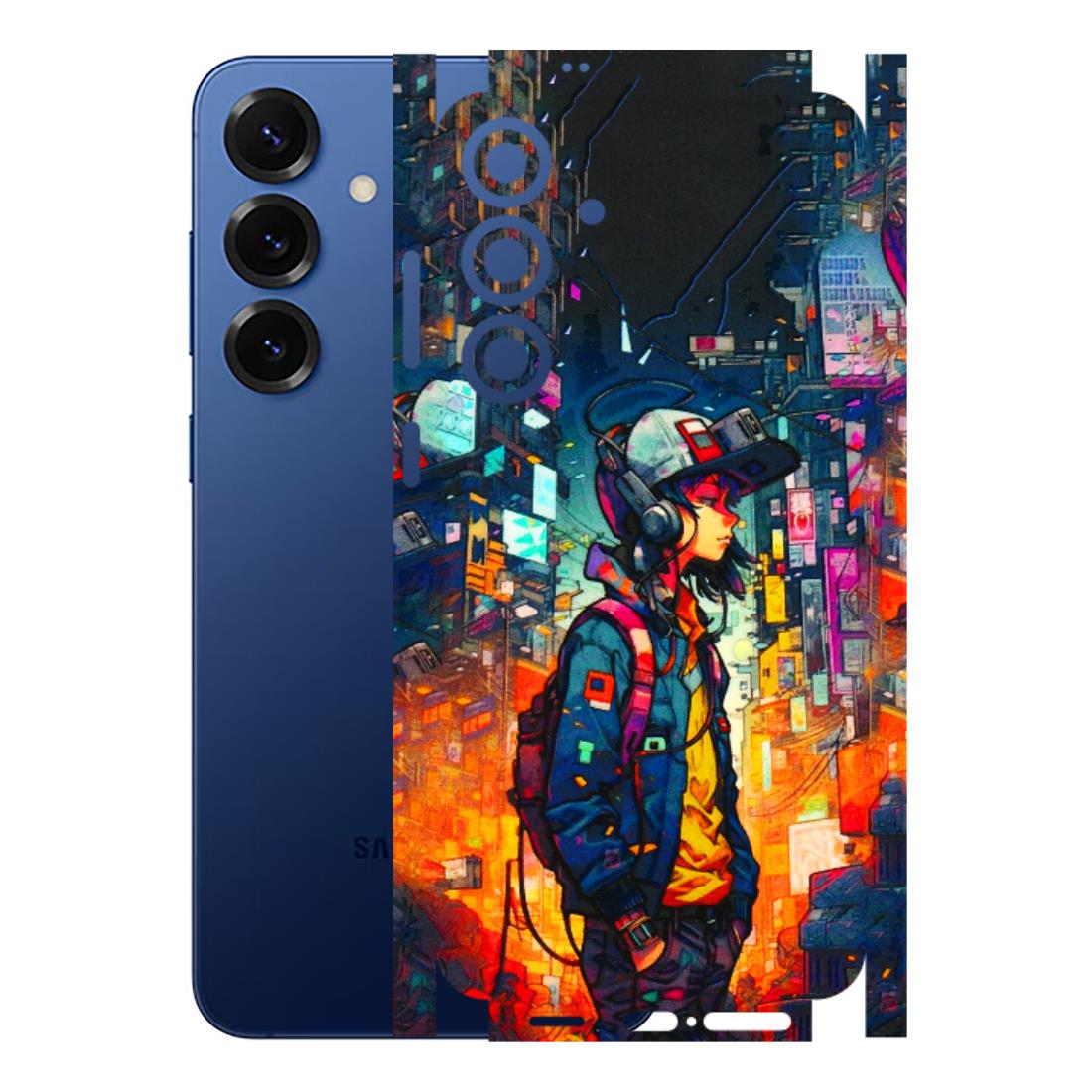 Samsung A/S Series Phone Skins (All Models) - Street Anime Guy - 3D Embossed Finish (L-158) Samsung Galaxy S25 Plus